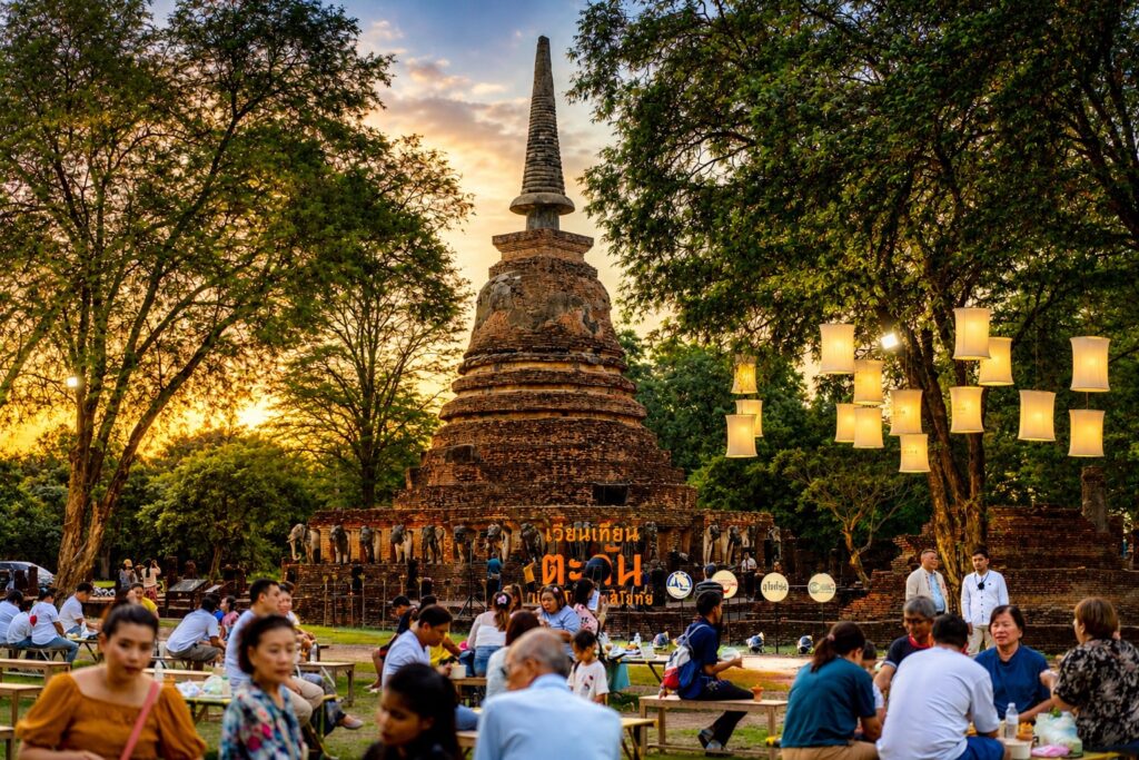 พื้นที่วัดช้างล้อมก่อนเริ่มเวียนเทียนตะคันวันวิสาขบูชา ปี 2569