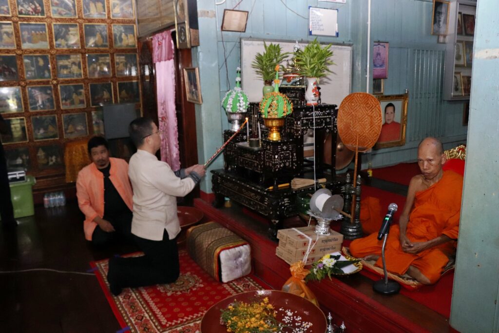 ช่วงพิธีสงฆ์ของกิจกรรมหล่อเทียนพรรษาเมืองแม่ฮ่องสอน ปี 2569
