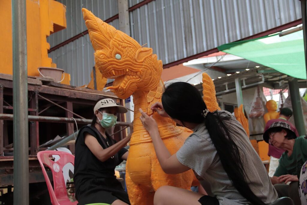 ประเพณีแห่เทียนพรรษาตำบลเหมืองจี้ ลำพูน 2569