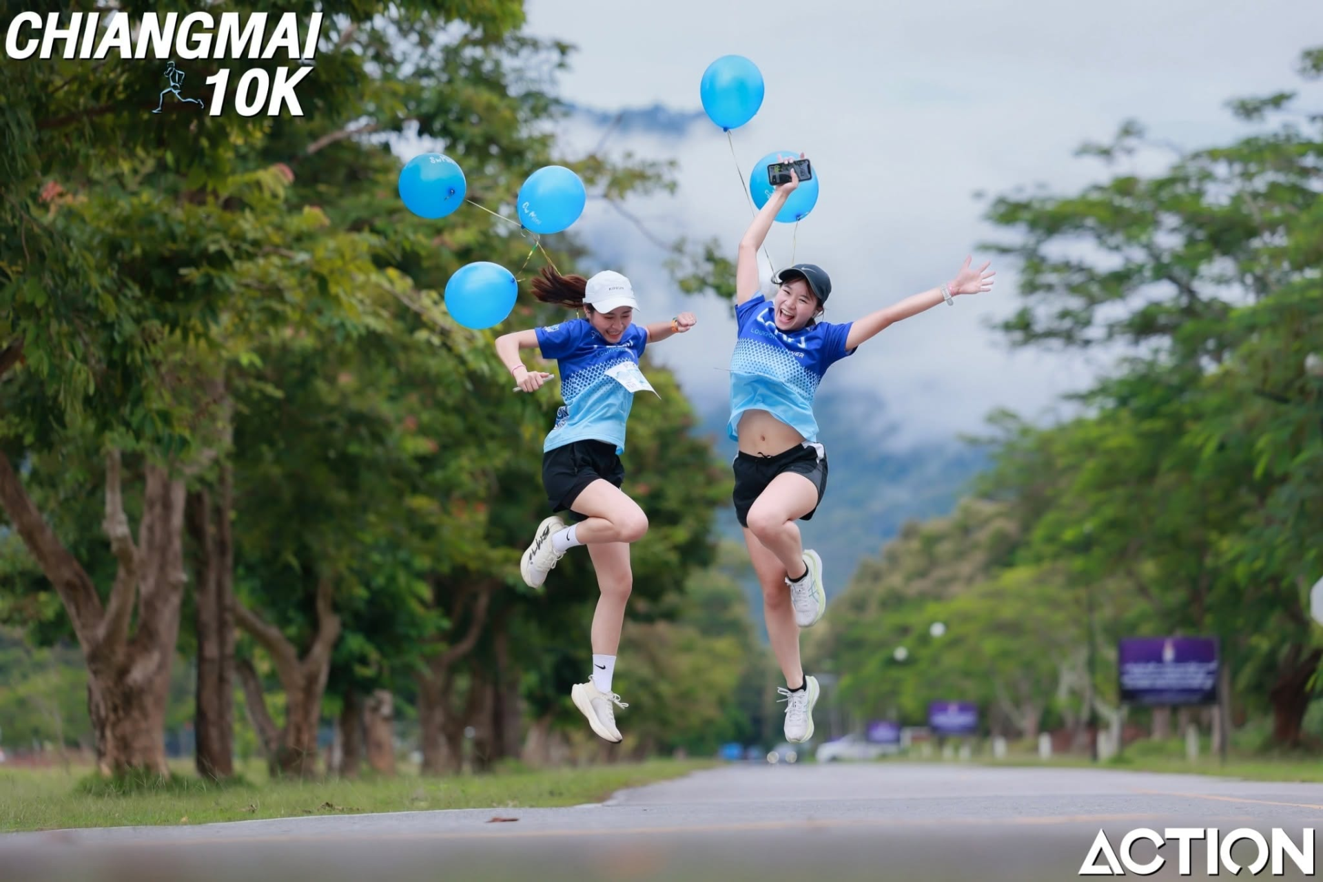 ผู้ร่วมงานกับลูกโป่งบนเส้นทาง ChiangMai10K ปี 2568