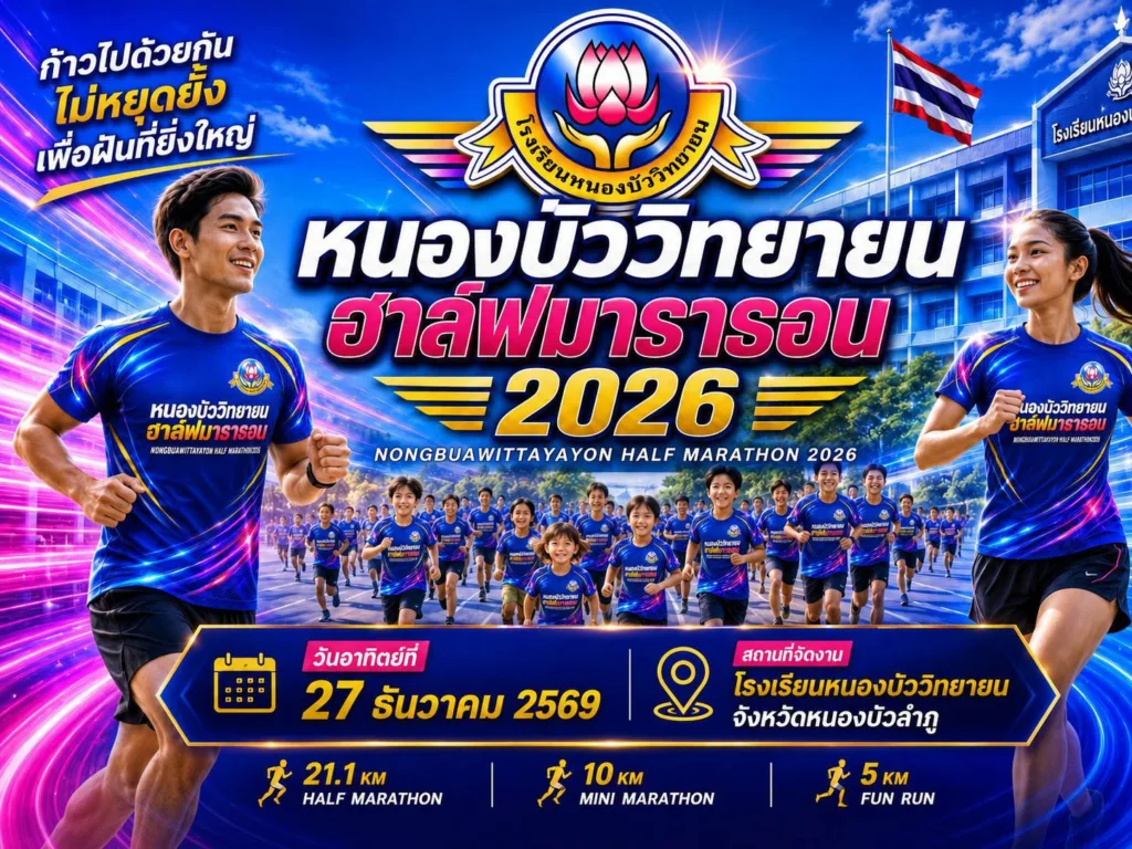 หนองบัววิทยายน ฮาล์ฟมาราธอน 2026