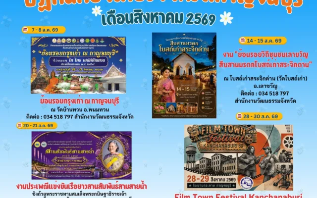 ย้อนรอยกรุงเก่า ณ กาญจนบุรี 2569