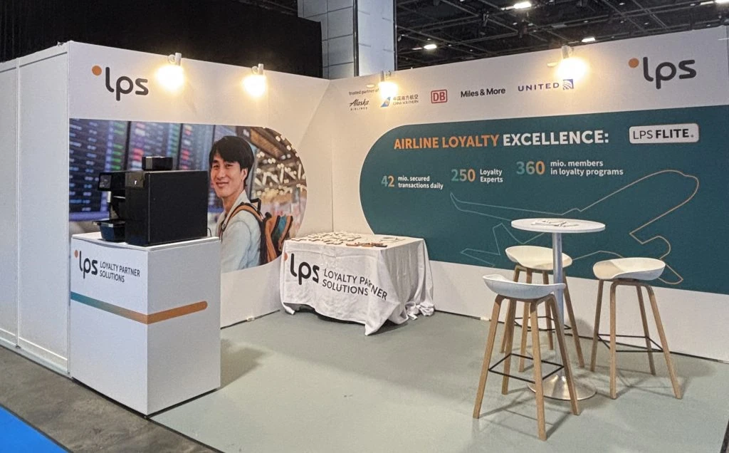 บูธ Loyalty Partner Solutions ภายใน Aviation Festival Asia 2026
