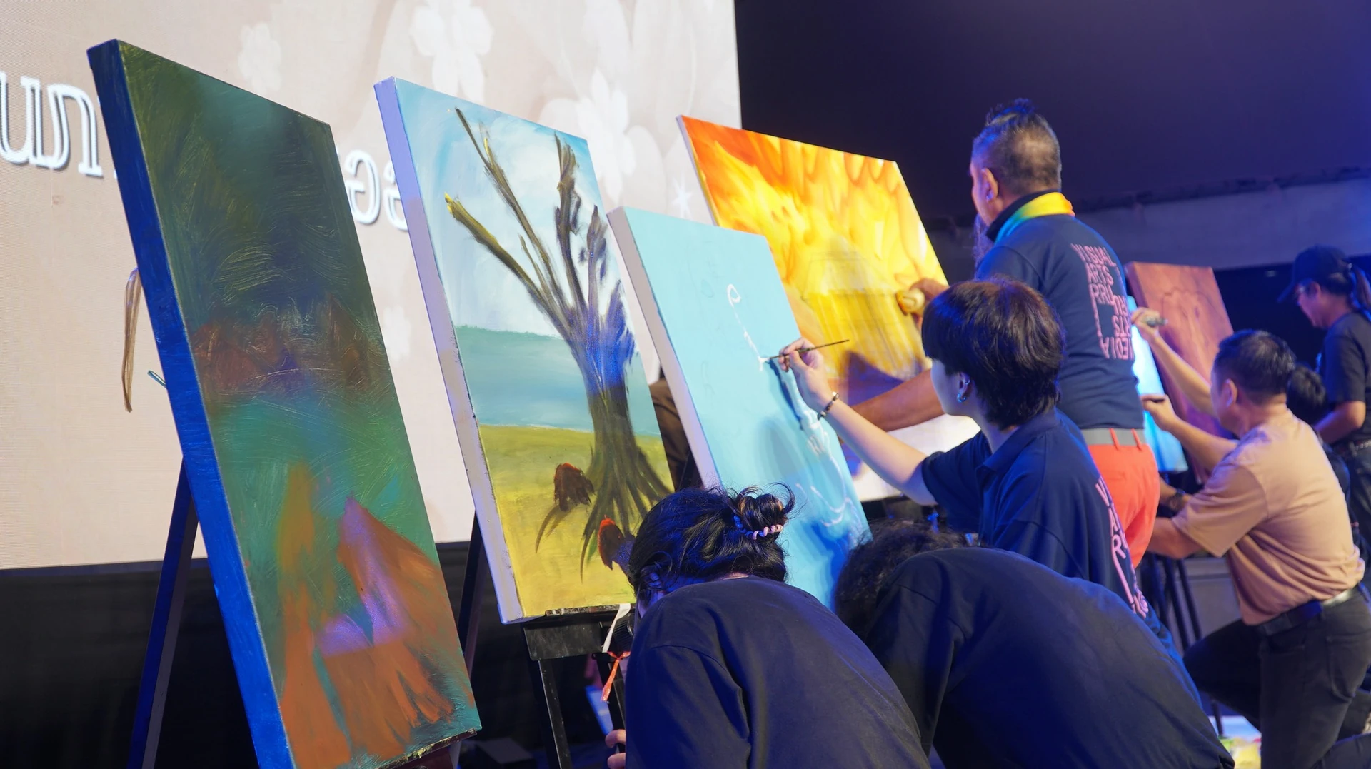 ผู้เข้าร่วมกิจกรรมวาดภาพภายใน PRACHINBURI NIGHT at The Museum ครั้งที่ 3