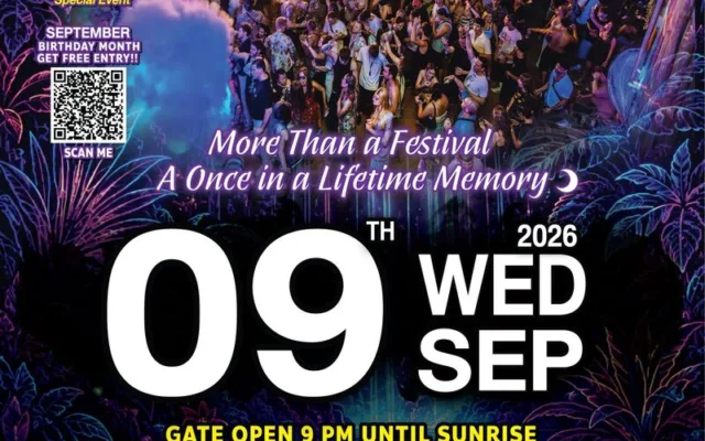 SEPTEMBER 9TH, 2026 Extra Waterfall Festival Koh Phangan (Special Edition)