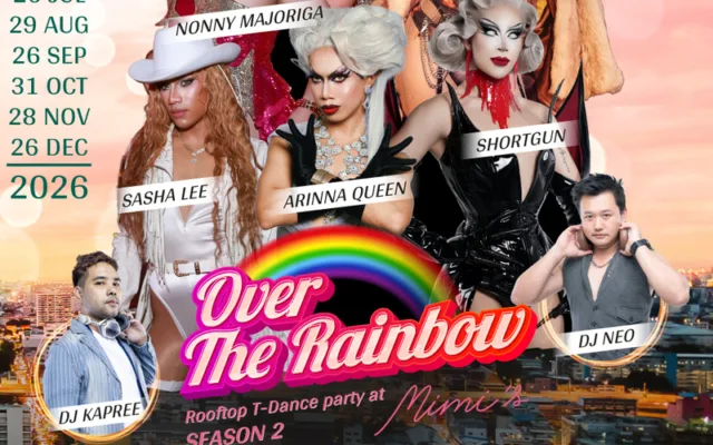 Over the Rainbow Rooftop T-Dance Party SS2 – 26 September 2026