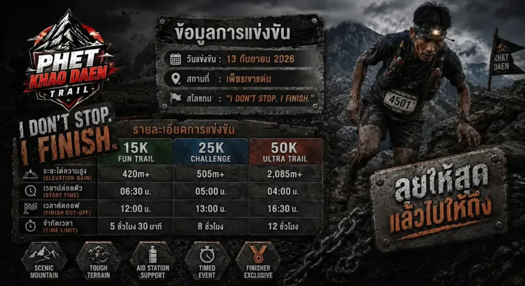 เพชรเขาแดนเทรล 2026