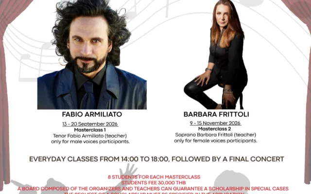 Opera Singing Masterclass 2026 in Bangkok