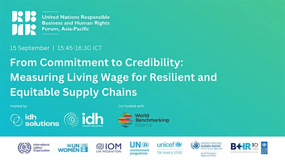 UNRBHR Forum APAC 2026: Measuring Living Wage for Supply Chains