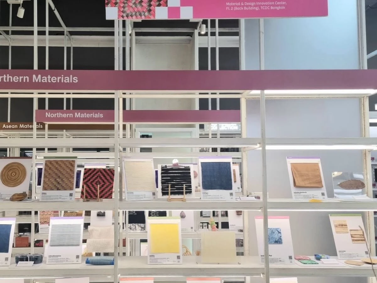 อีกมุมของชั้นวัสดุภาคเหนือและป้ายในพื้นที่ติดตั้ง Crafting From The North