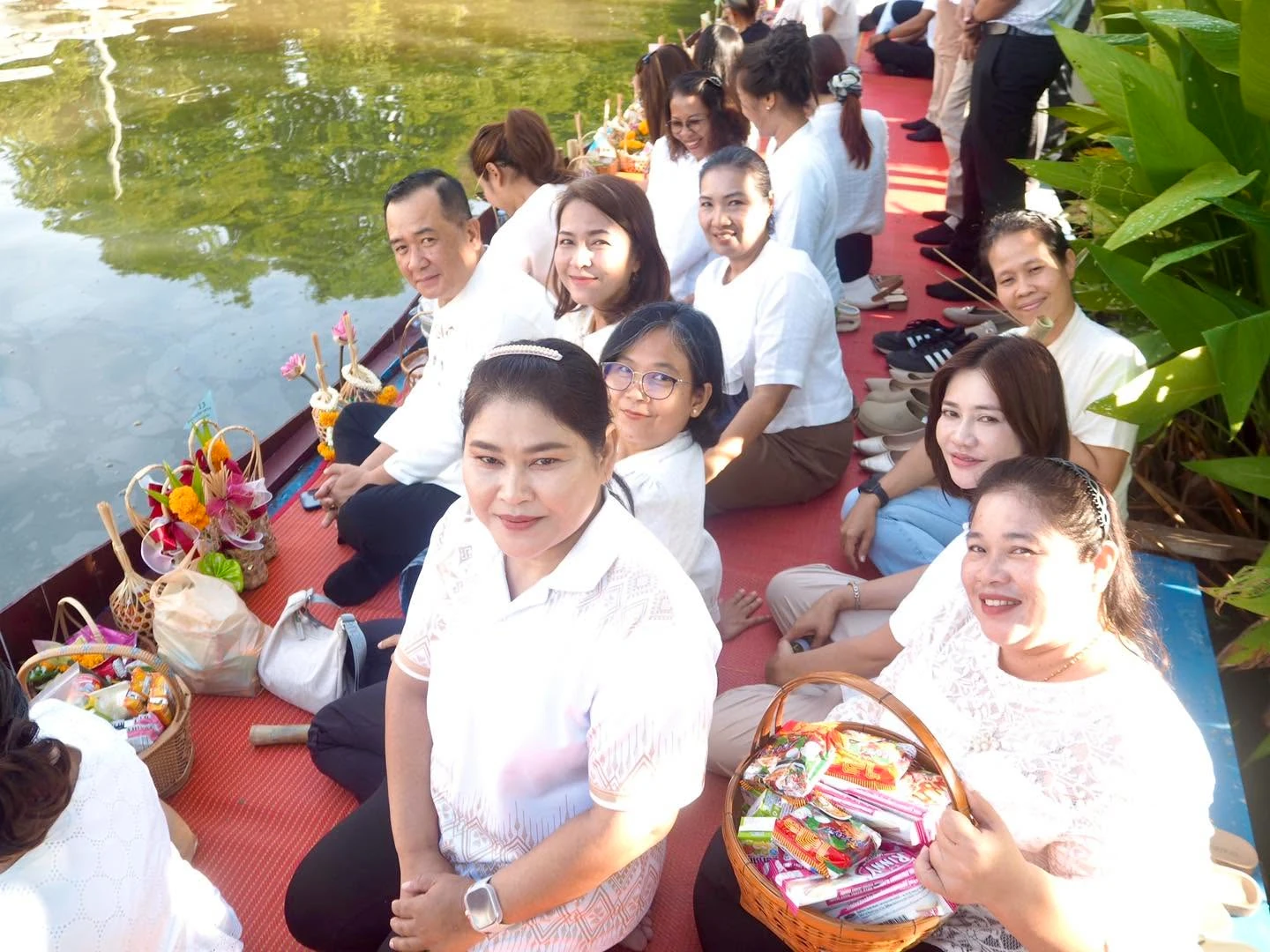พื้นที่นั่งริมคลองพร้อมตะกร้า จากรายงานกิจกรรมคลองข้าวตอกวันที่ 12 กรกฎาคม 2569