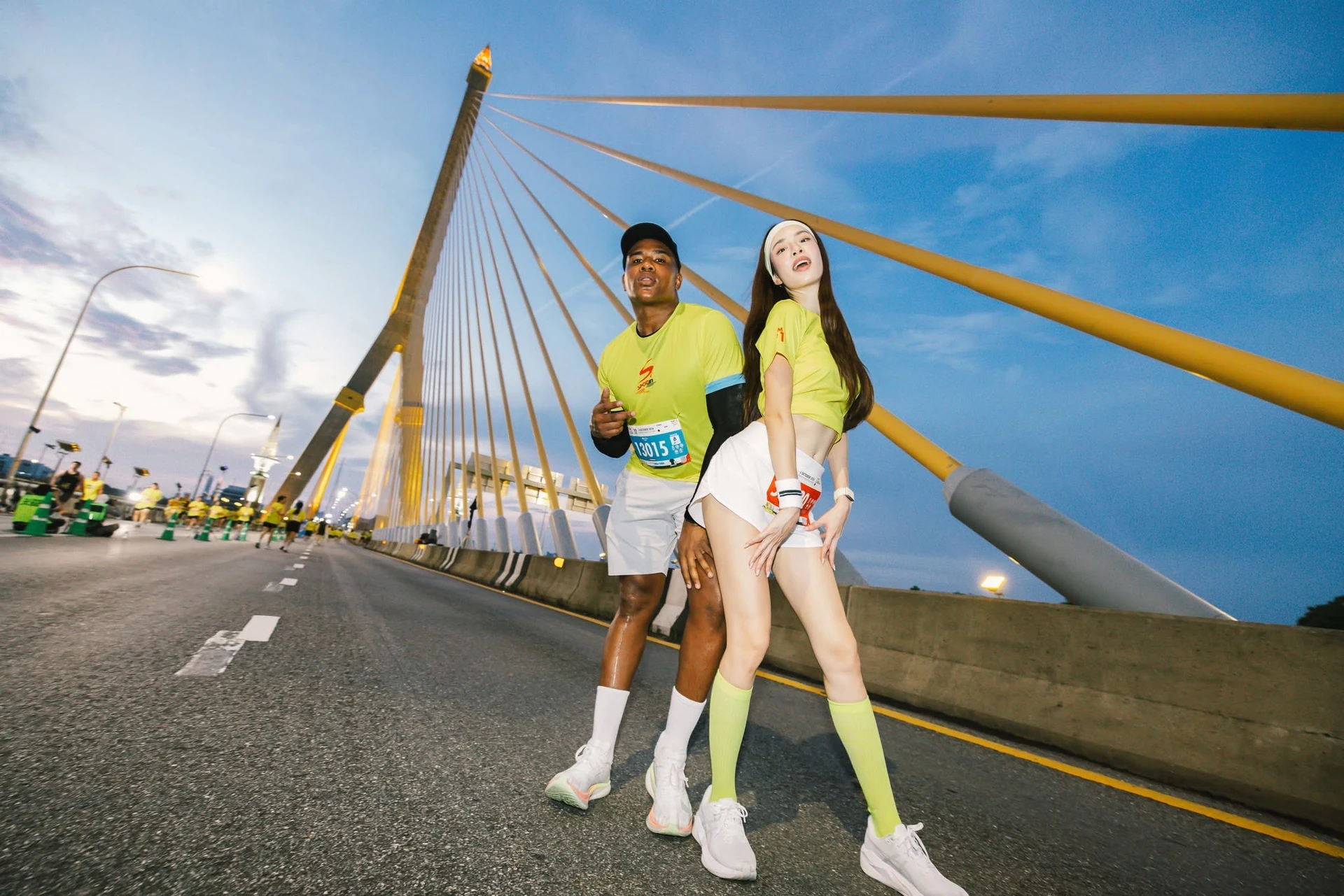 บรรยากาศบนสะพานพระราม 8 ในงาน Sponsor Run Bangkok ปี 2569