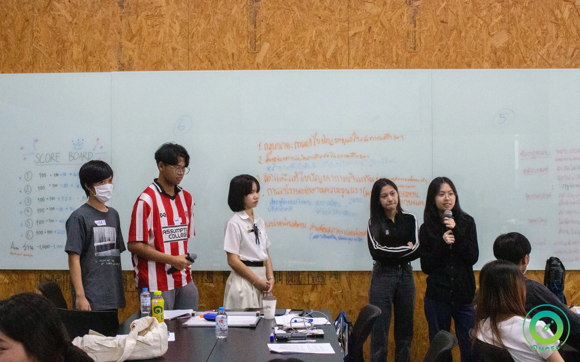 ช่วงนำเสนอหน้าห้องในค่ายนักกฎหมายรุ่นเยาว์ รุ่น 12 วันที่ 16 พฤศจิกายน 2568