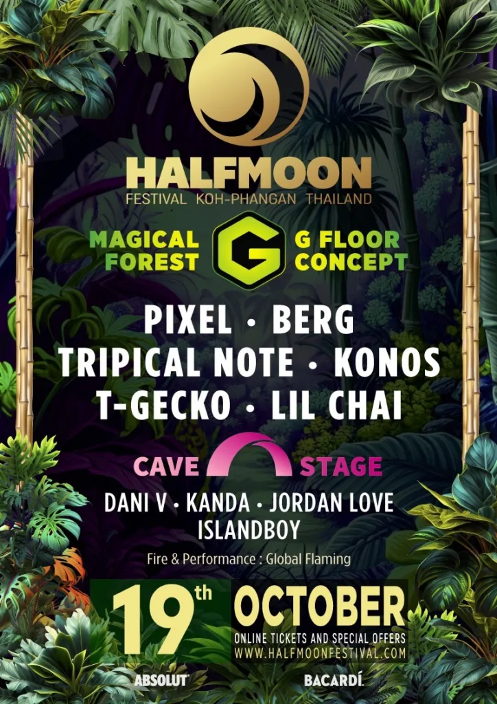 Halfmoon Festival — The G Floor Concept at Magic Forest, 19 October 2026